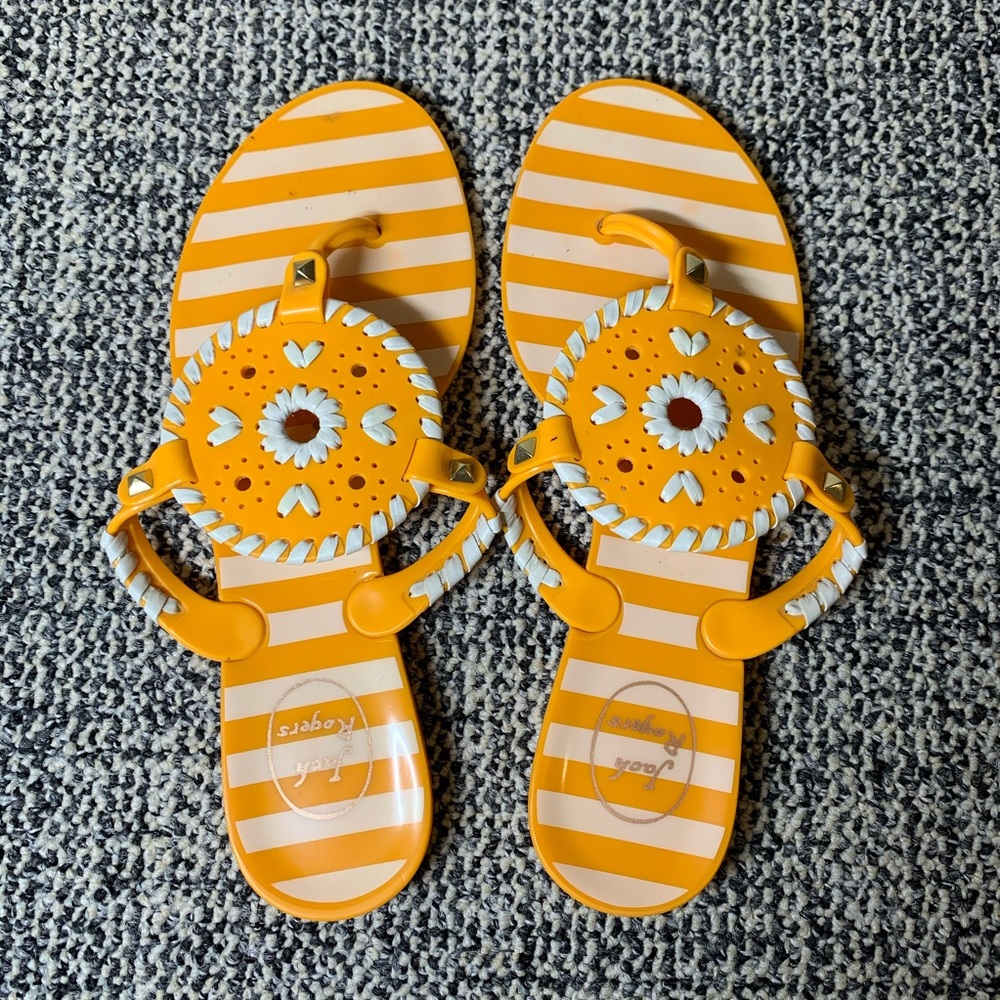 Jack Rogers Stripe Georgica Jelly Flipflop Sandals